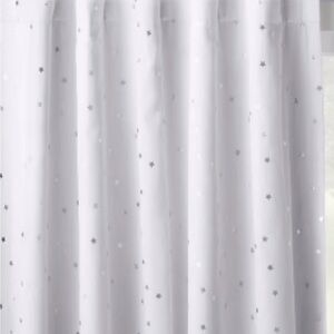 Cloud Island Target Nursery Blackout Curtains White Foil Stars